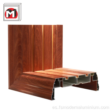 Marco de transferencia de madera de aluminio para ventana y puerta